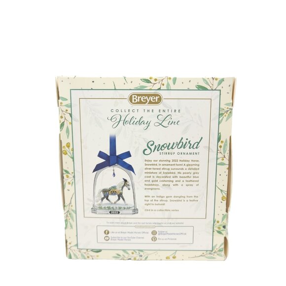 Breyer Horses 2022 Holiday Collection Stirrup Ornament Snowbird 70032 - Picture 4 of 9